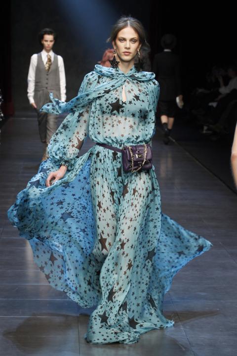 Слияние мужского и дамского Dolce & Gabbana Осень-Зима 2014