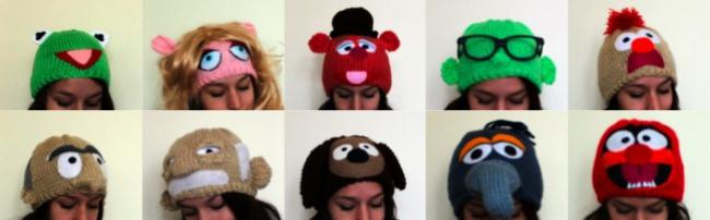 Радостные шапки в стиле Muppet Show